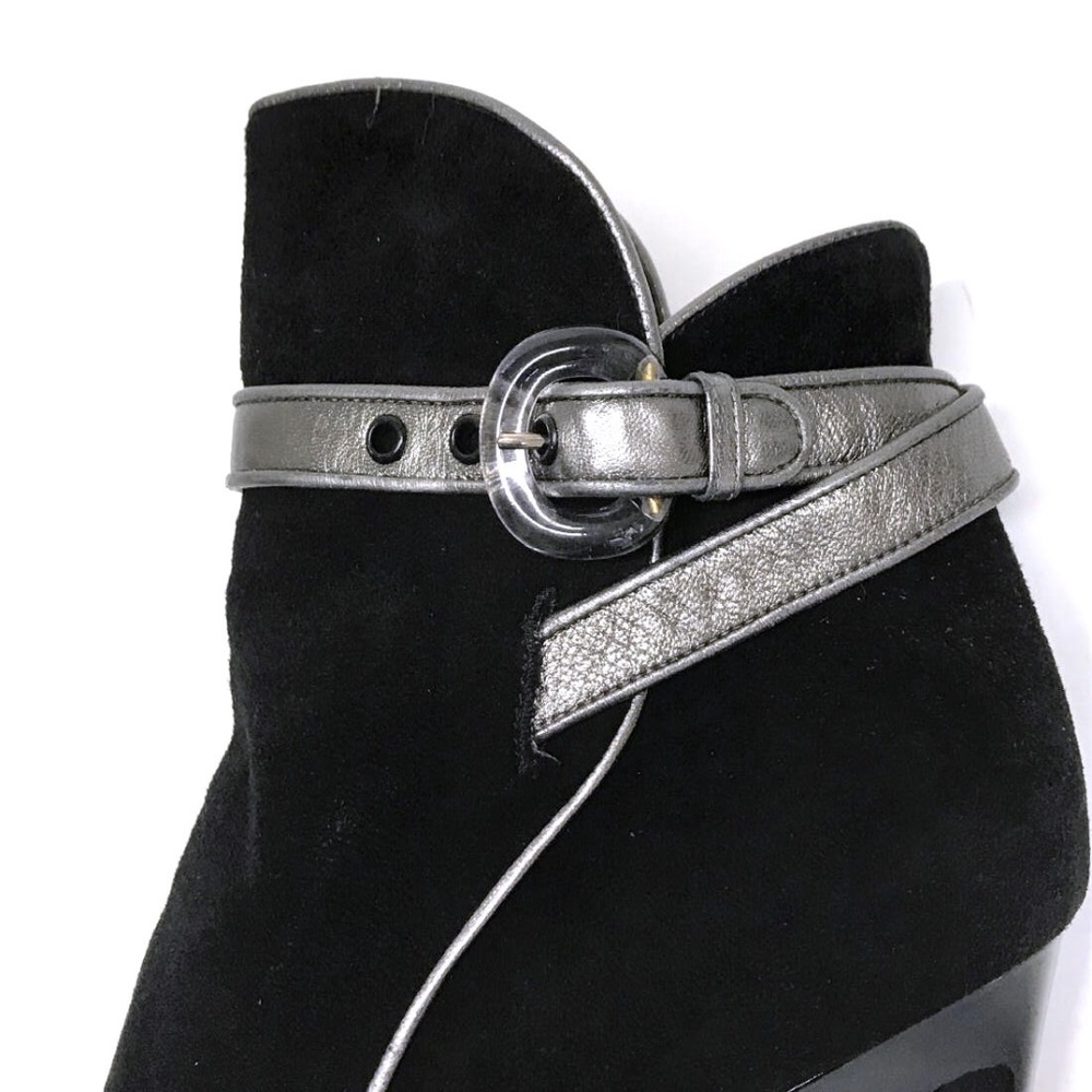 ❌❌SOLD❌❌ CASADEI Ankle Boots LUCITE Wedge Heels - Picture 4 of 8